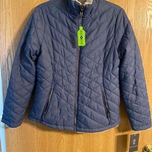 Free Country Women's Quilted Puffer Jacket - Dark Blue